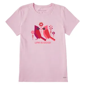 Women's Geometric Cardinals Short Sleeve Crusher Tee Life is Good