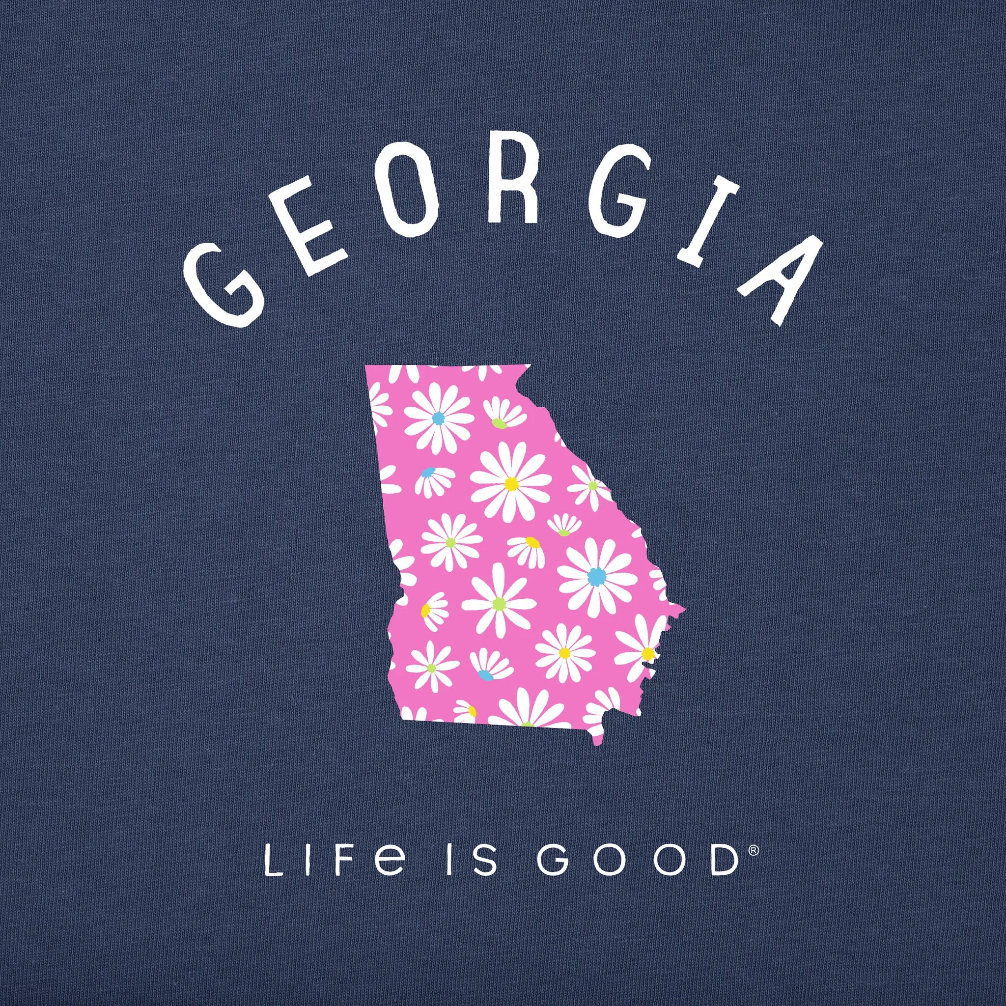 Women's Georgia Daisies Short Sleeve Crusher Tee Life is Good