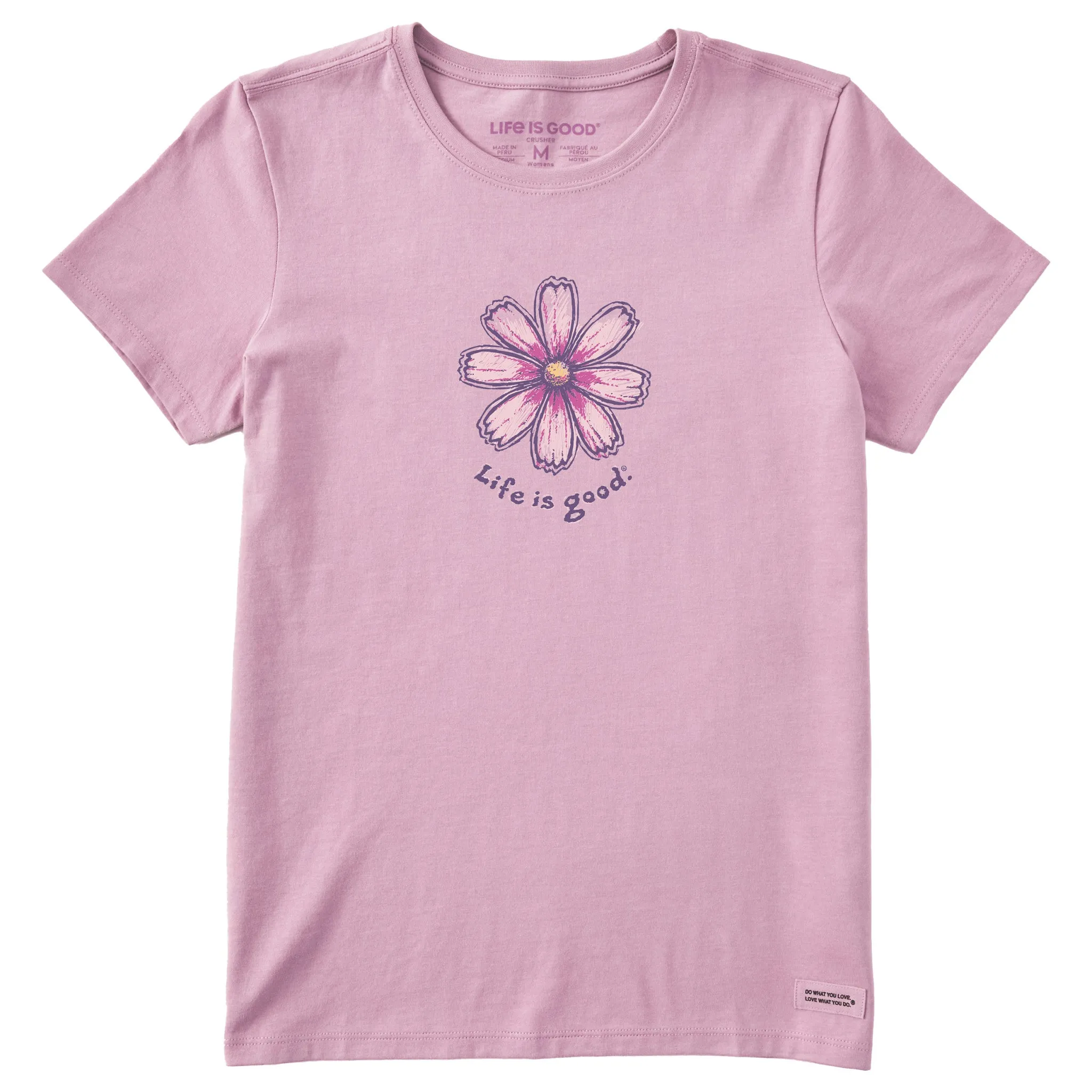 Women's Gerber Daisy Short Sleeve Crusher Tee Life is Good