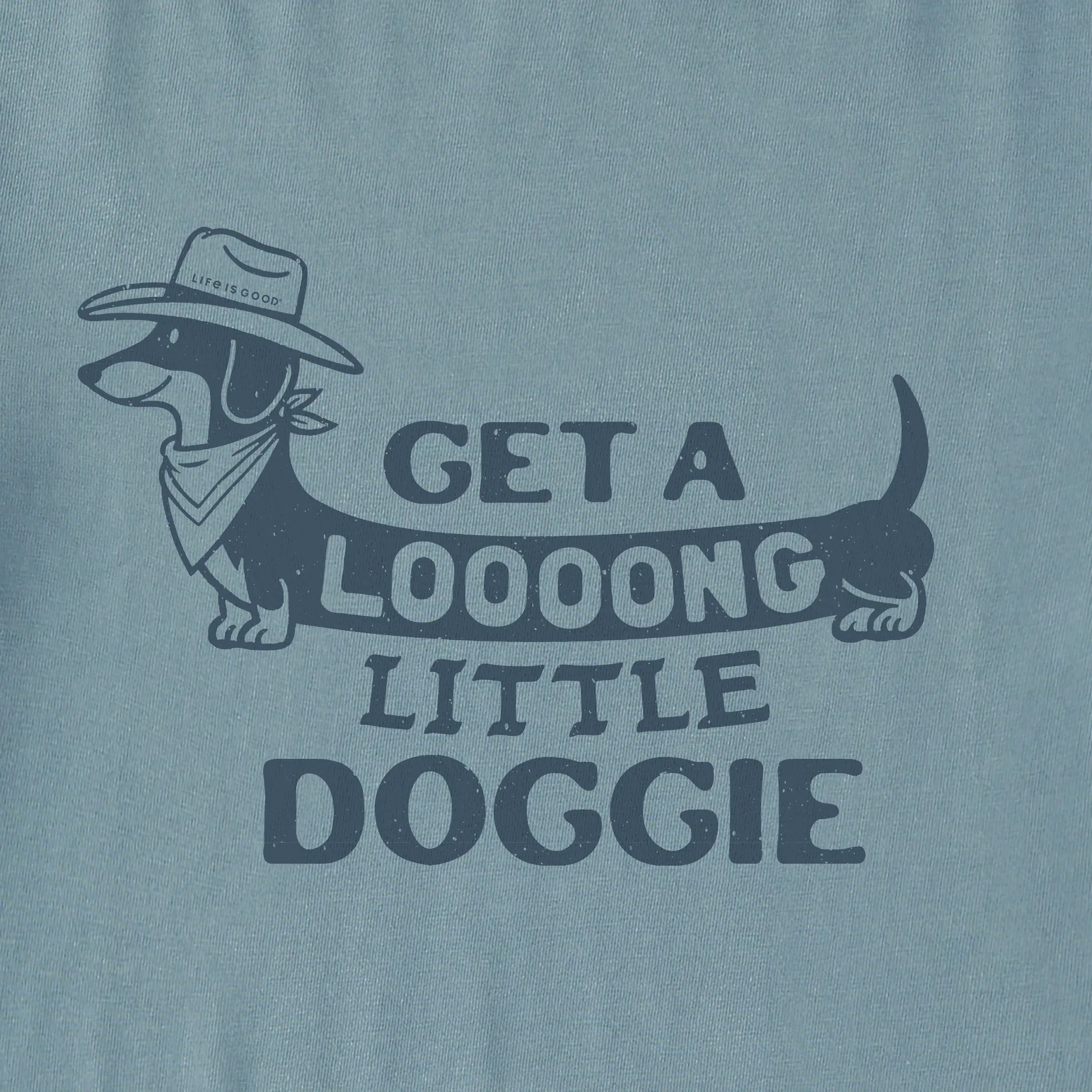 Women's Get a Loooong Little Doggie Short Sleeve Crusher Tee Life is Good