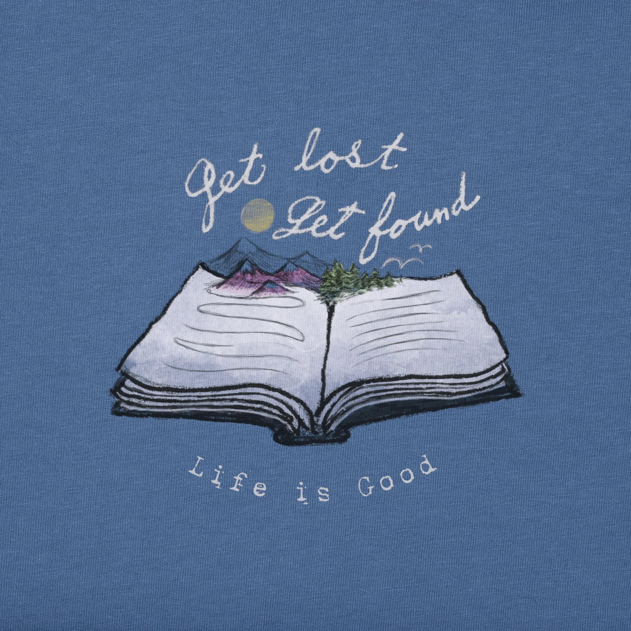 Women's Get Lost Get Found Book Long Sleeve Crusher Tee Life is Good