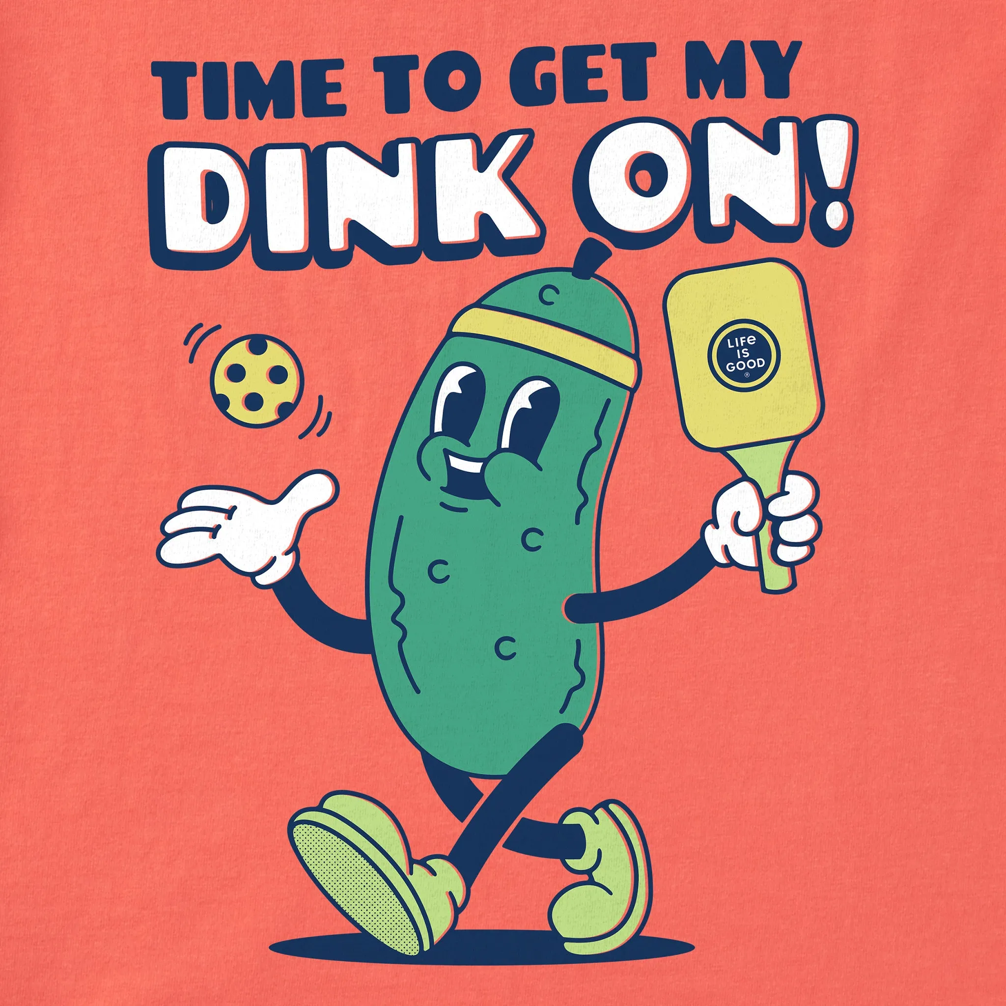 Women's Get my Dink On Short Sleeve Crusher Boxy Tee Life is Good