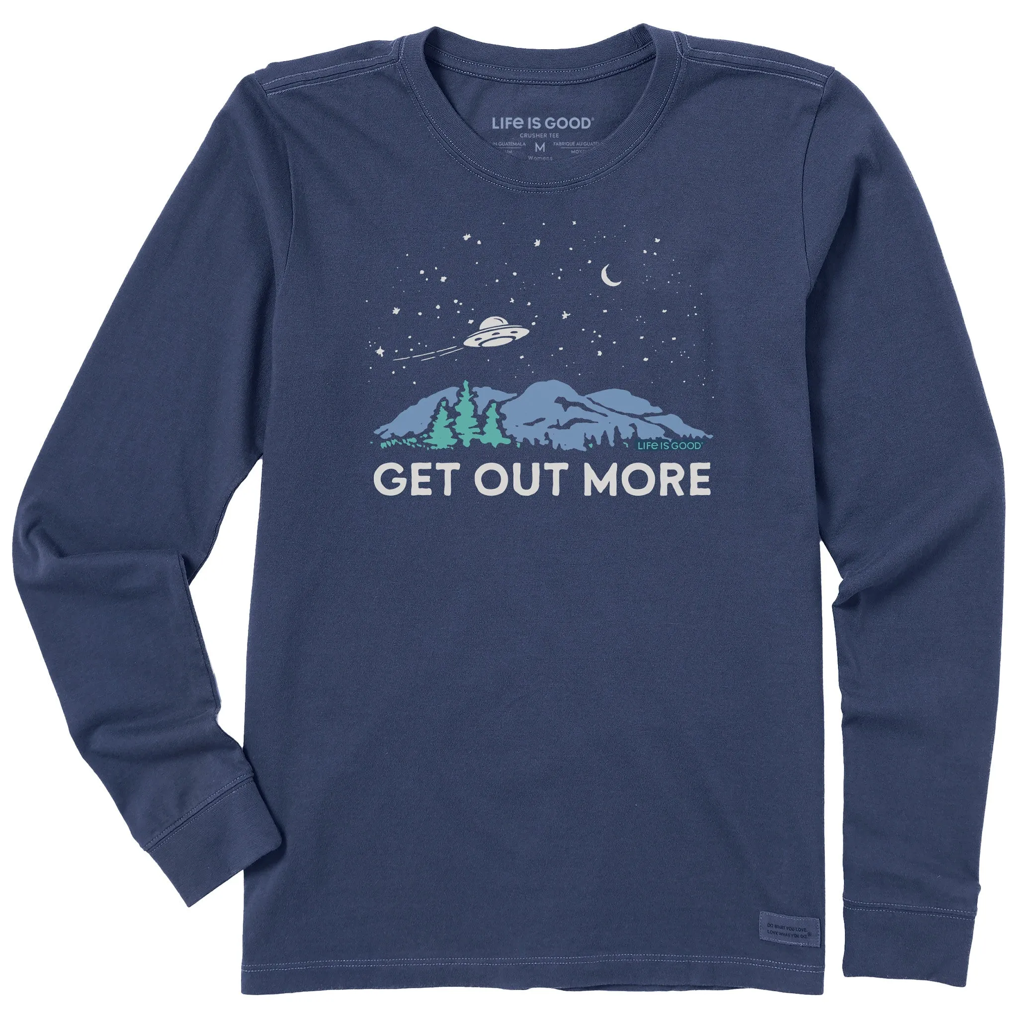 Women's Get Out More UFO Long Sleeve Crusher Tee Life is Good