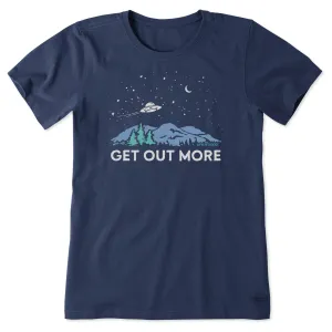 Women's Get Out More UFO Short Sleeve Crusher Tee Life is Good