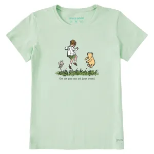 Women's Get Out Your Seat and Jump Around Short Sleeve Crusher Tee Life is Good