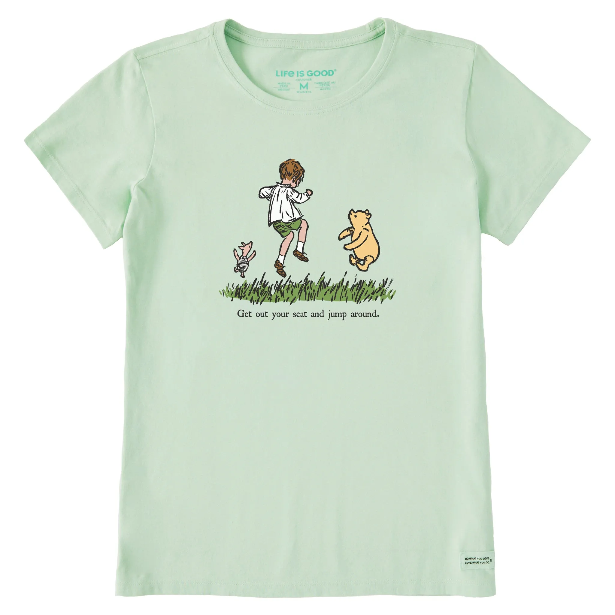 Women's Get Out Your Seat and Jump Around Short Sleeve Crusher Tee Life is Good