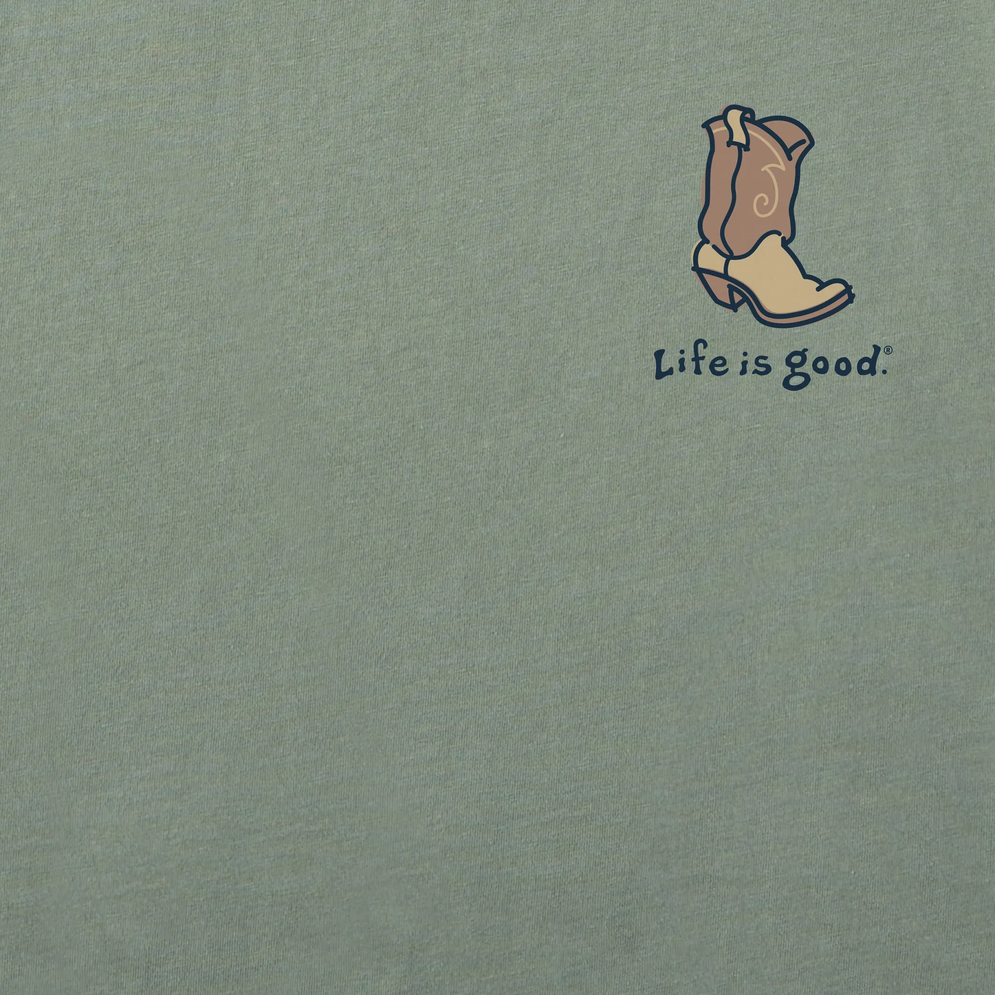 Women's Giddy Up Cowboy Boots Short Sleeve Crusher Tee Life is Good