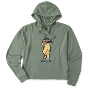 Women's Giddy Up Winnie Crusher Boxy Hoodie Life is Good
