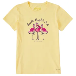 Women's Girls Night Out Flamingo Short Sleeve Tee Life is Good