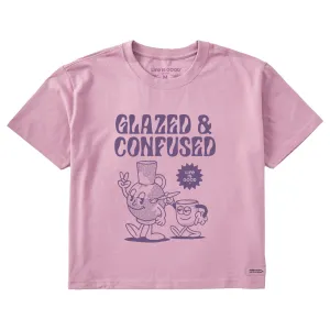 Women's Glazed & Confused Short Sleeve Crusher Boxy Tee Life is Good