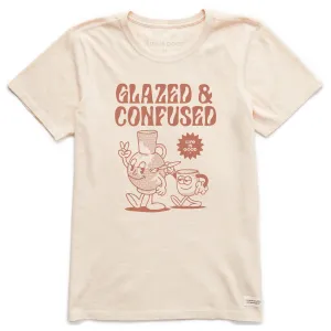 Women's Glazed & Confused Short Sleeve Crusher Tee Life is Good
