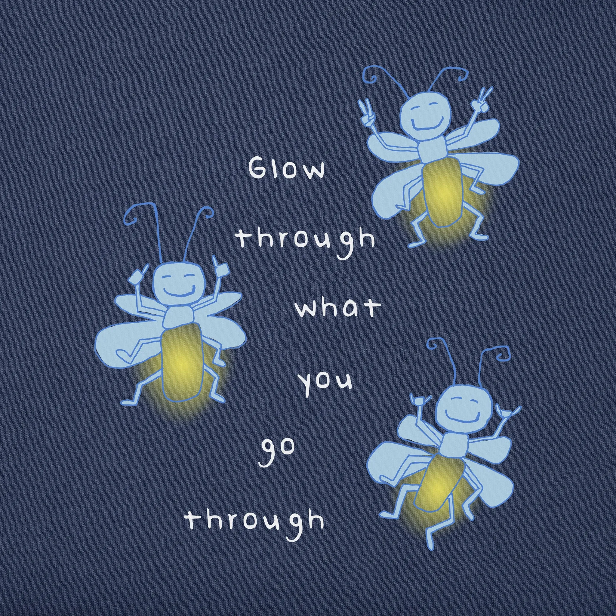 Women's Glow Through Fireflies Short Sleeve Tee Life is Good