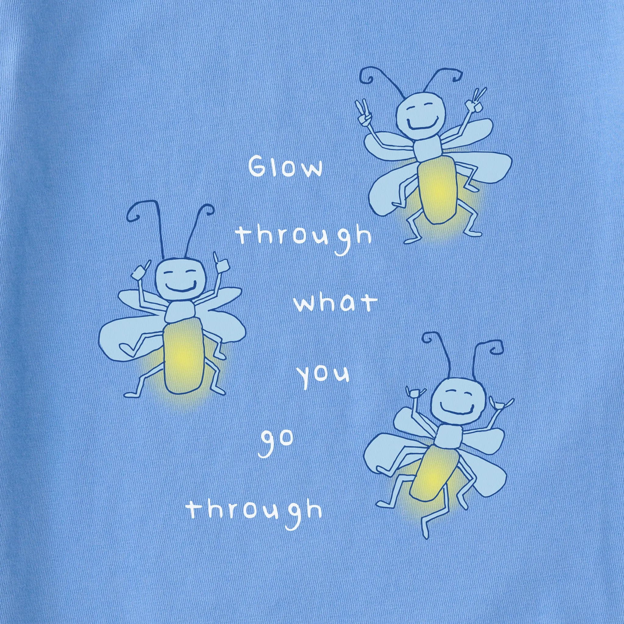 Women's Glow Through Fireflies Short Sleeve Tee Life is Good
