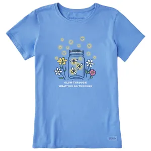 Women's Glow Through Mason Jar Short Sleeve Tee Life is Good