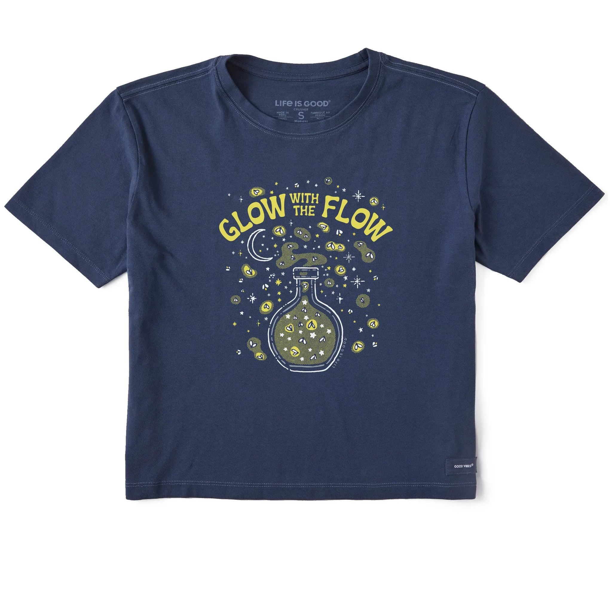 Women's Glow with the Flow Short Sleeve Crusher Boxy Tee Life is Good