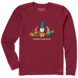 Women's Gnome Home Grown Long Sleeve Crusher Tee Life is Good