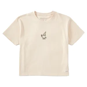 Women's Gnome with Wine Short Sleeve Crusher Boxy Tee Life is Good
