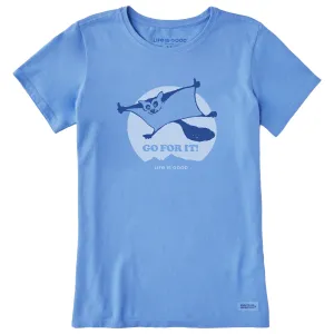 Women's Go For It Flying Squirrel Short Sleeve Tee Life is Good