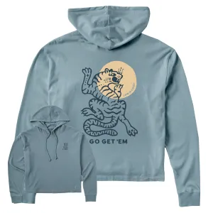 Women's Go Get Em Tiger Crusher Boxy Hoodie Life is Good