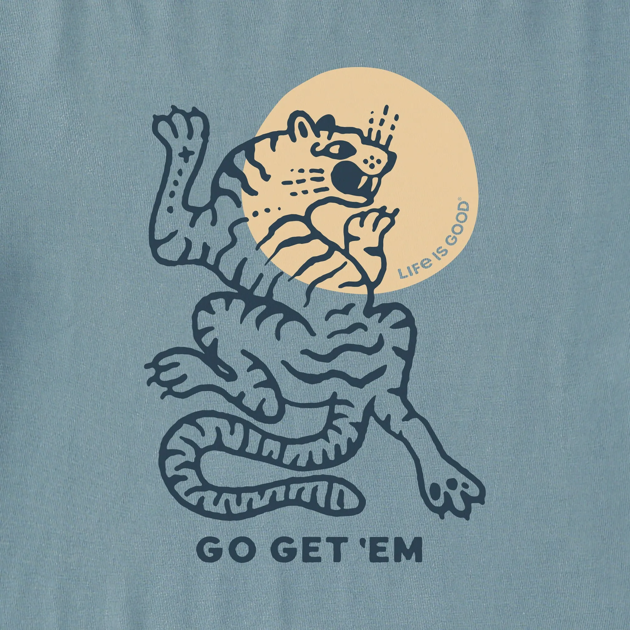 Women's Go Get Em Tiger Crusher Boxy Hoodie Life is Good