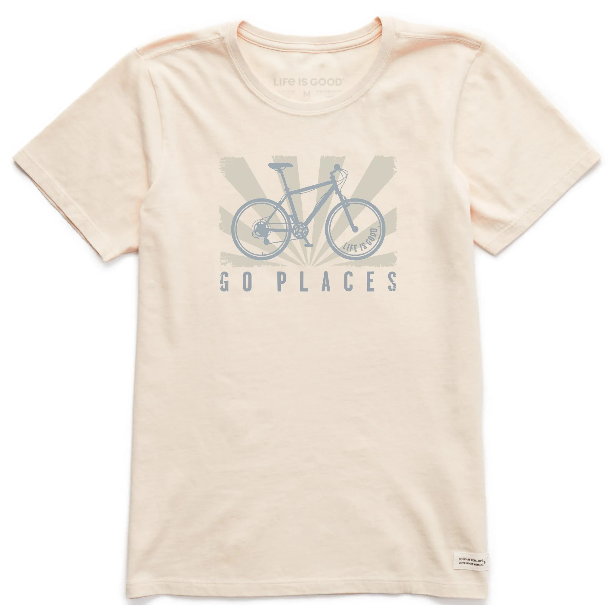 Women's Go Places Bike Short Sleeve Crusher Tee Life is Good