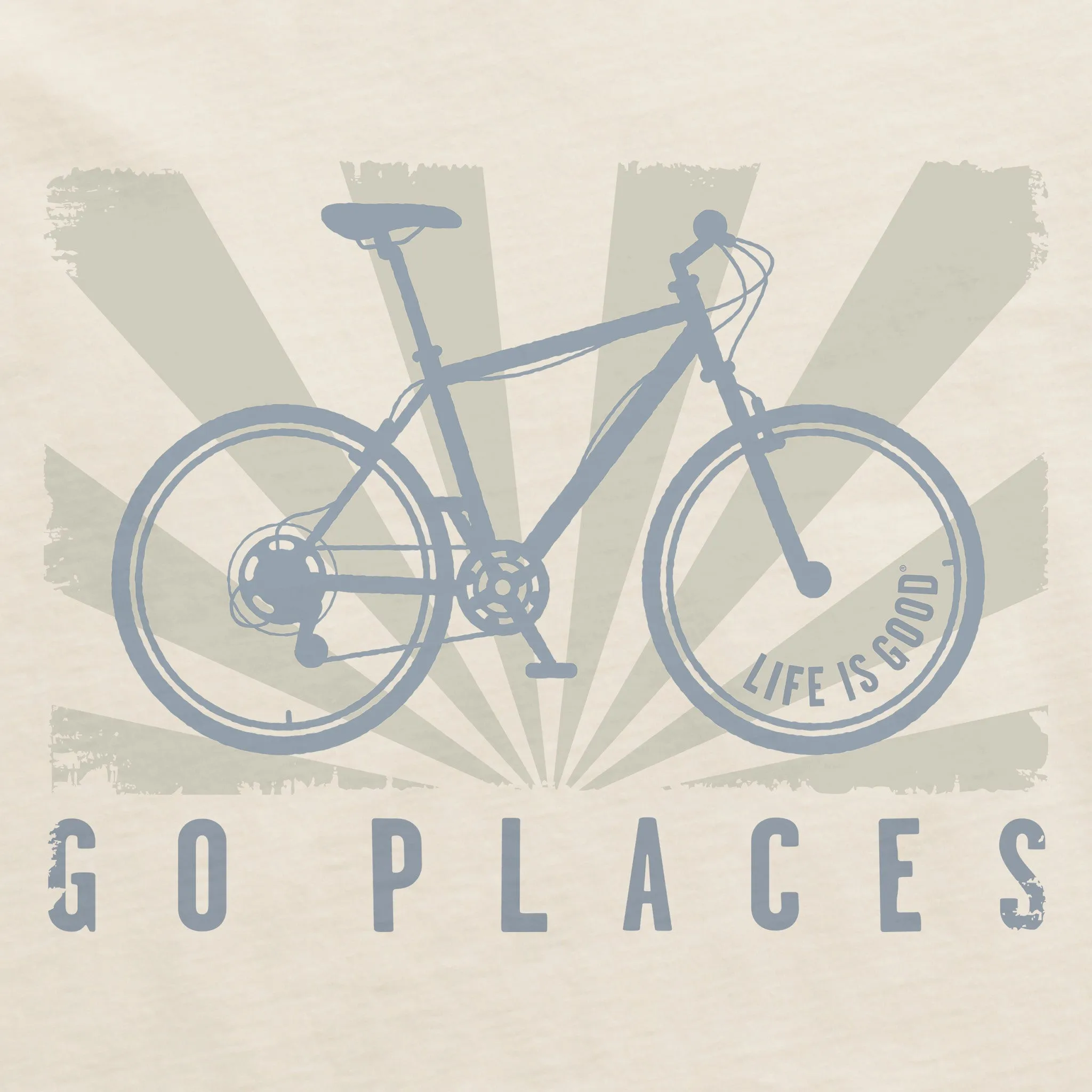 Women's Go Places Bike Short Sleeve Crusher Tee Life is Good