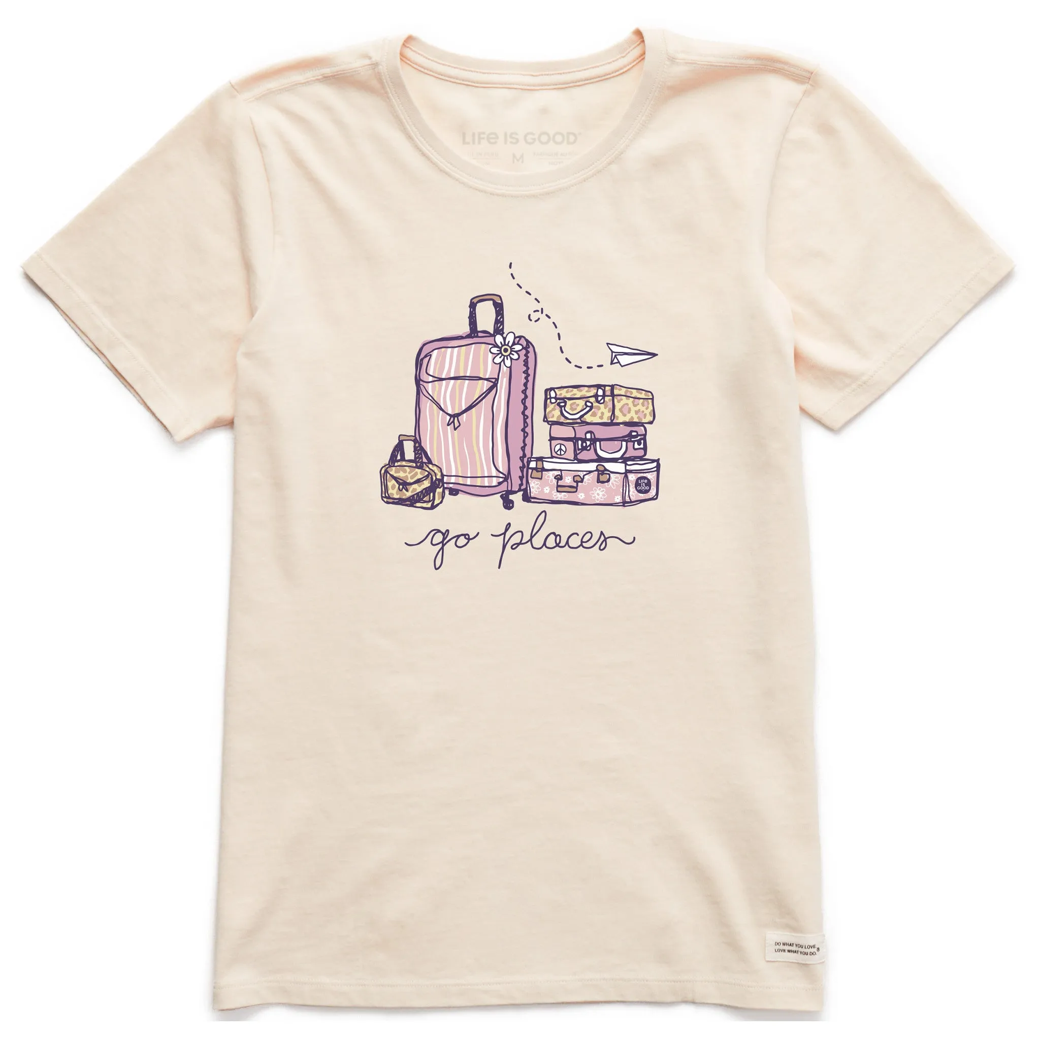 Women's Go Places Luggages Short Sleeve Crusher Tee Life is Good