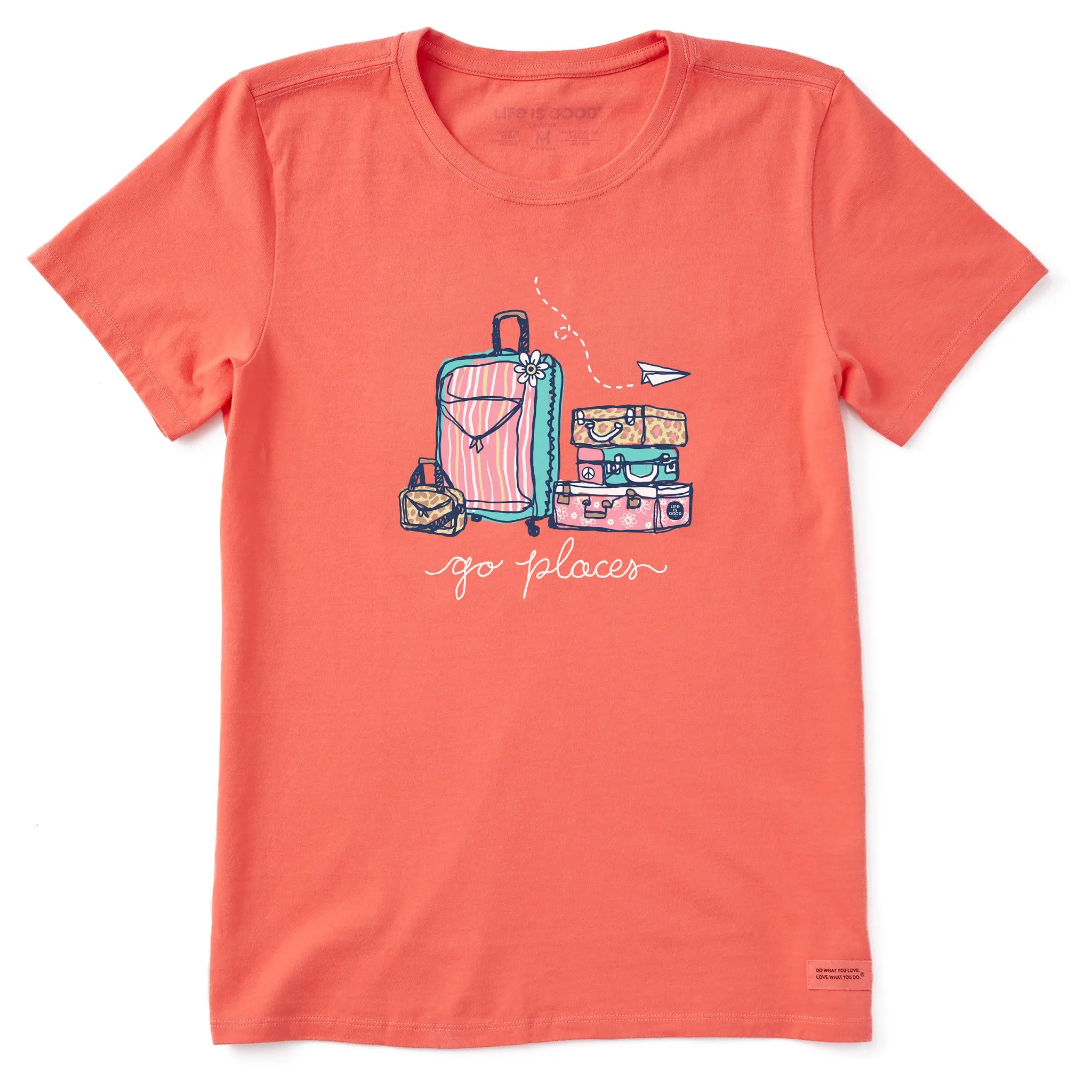 Women's Go Places Luggages Short Sleeve Crusher Tee Life is Good