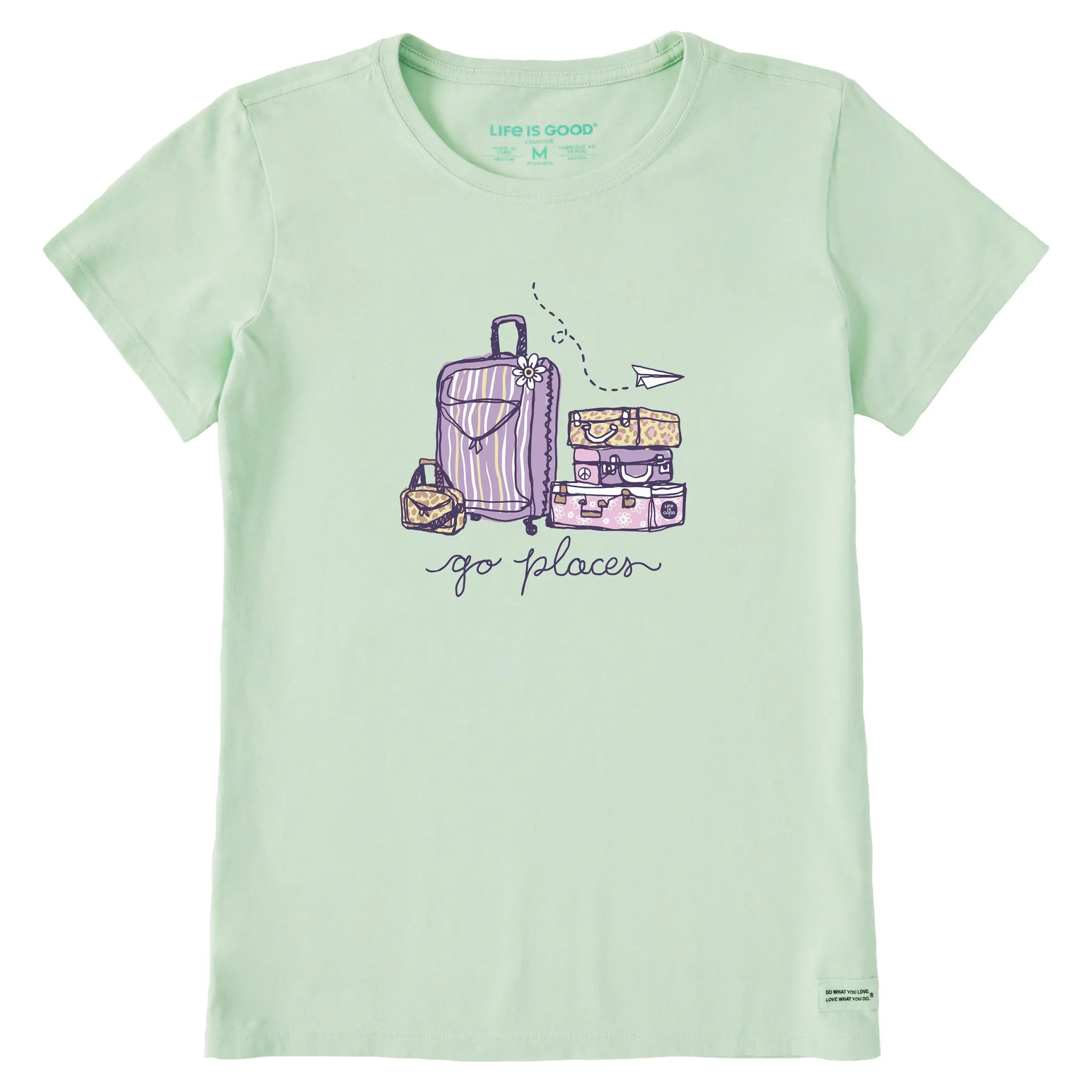 Women's Go Places Luggages Short Sleeve Crusher Tee Life is Good