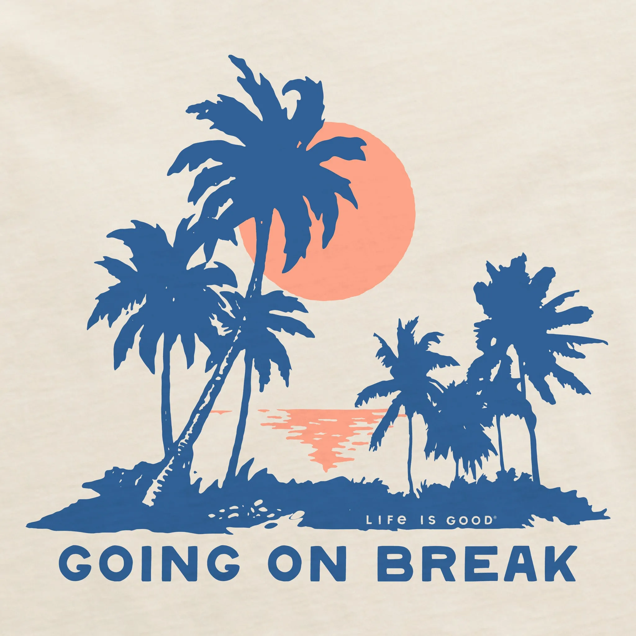 Women's Going on Break Palms Short Sleeve Crusher Boxy Tee Life is Good
