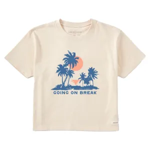 Women's Going on Break Palms Short Sleeve Crusher Boxy Tee Life is Good
