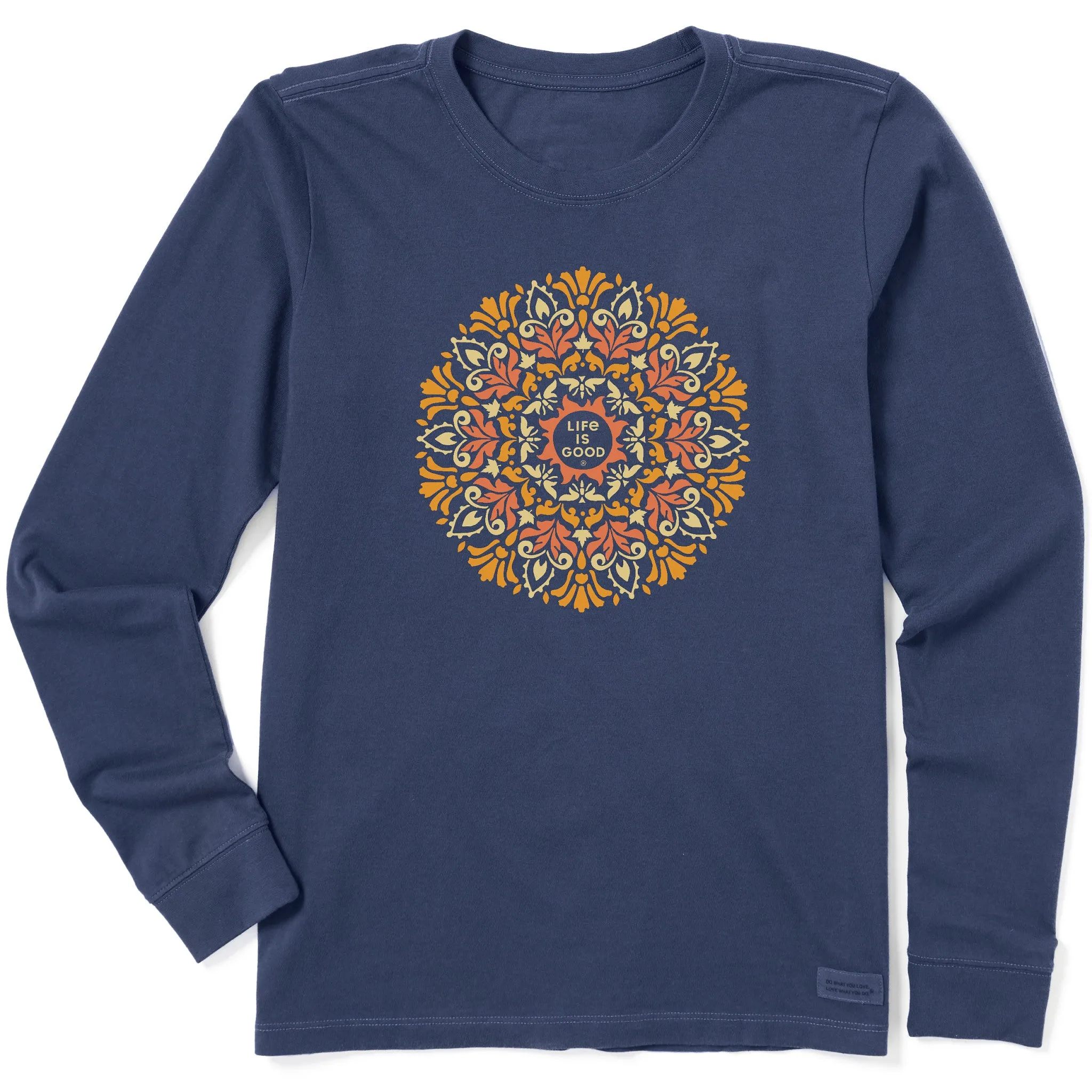 Women's Golden Mandala Long Sleeve Crusher Tee Life is Good