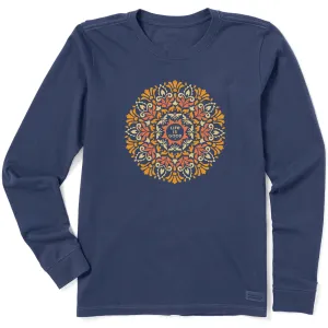 Women's Golden Mandala Long Sleeve Crusher Tee Life is Good