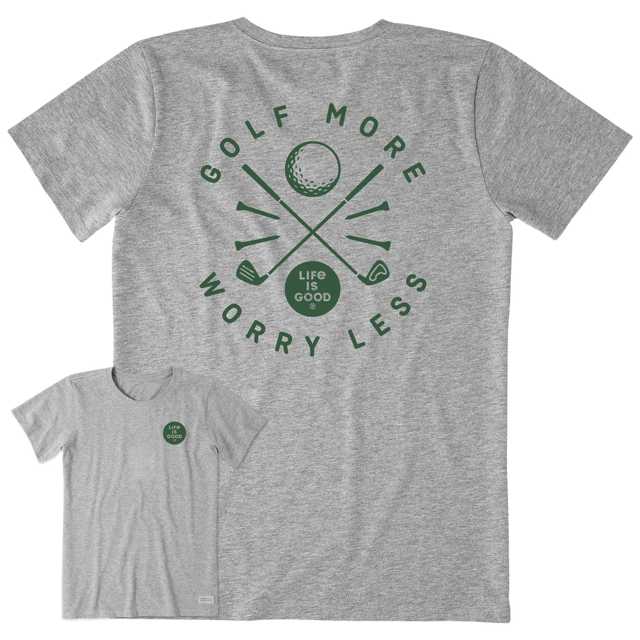 Women's Golf More Short Sleeve Crusher Tee Life is Good