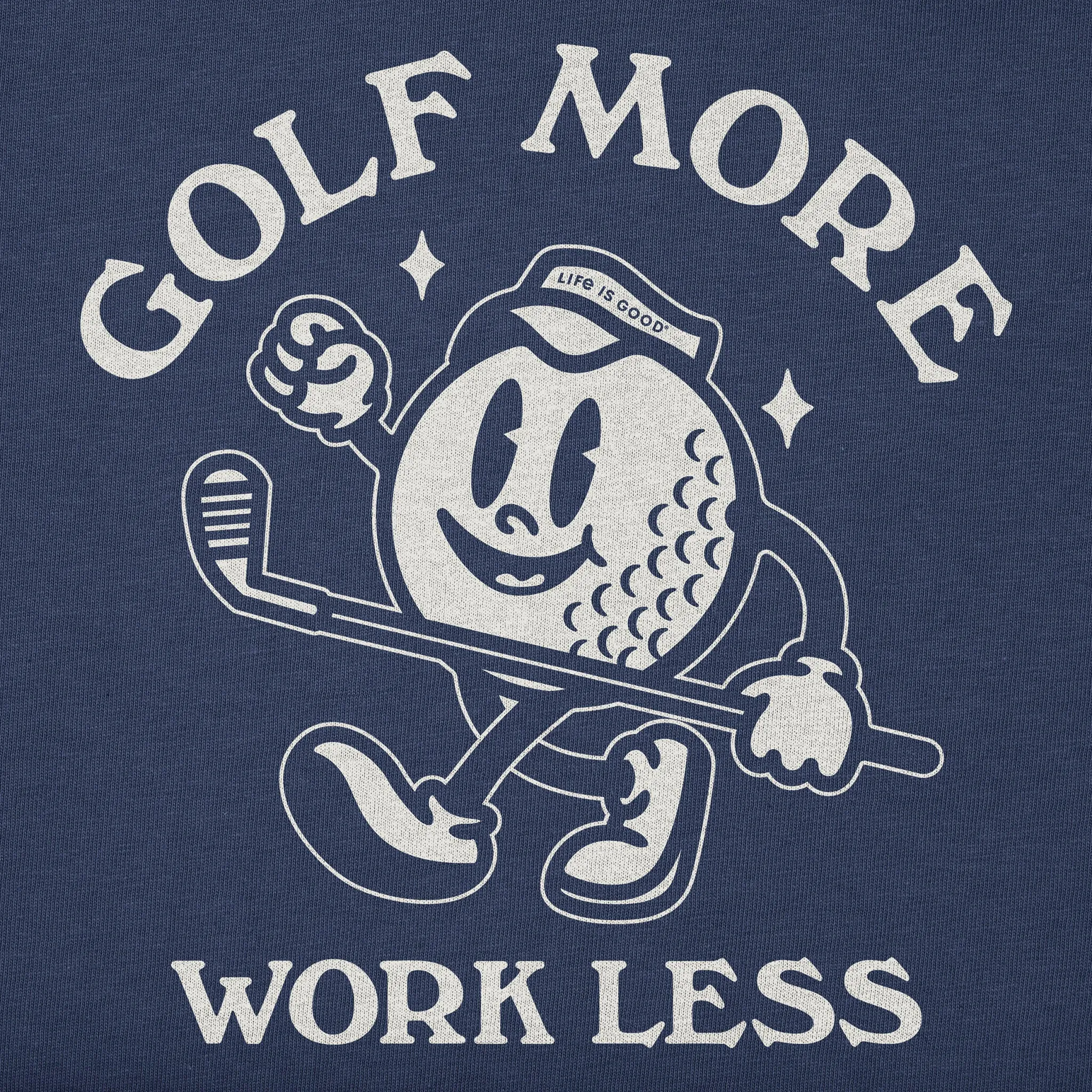 Women's Golf More Work Less Short Sleeve Tee Life is Good