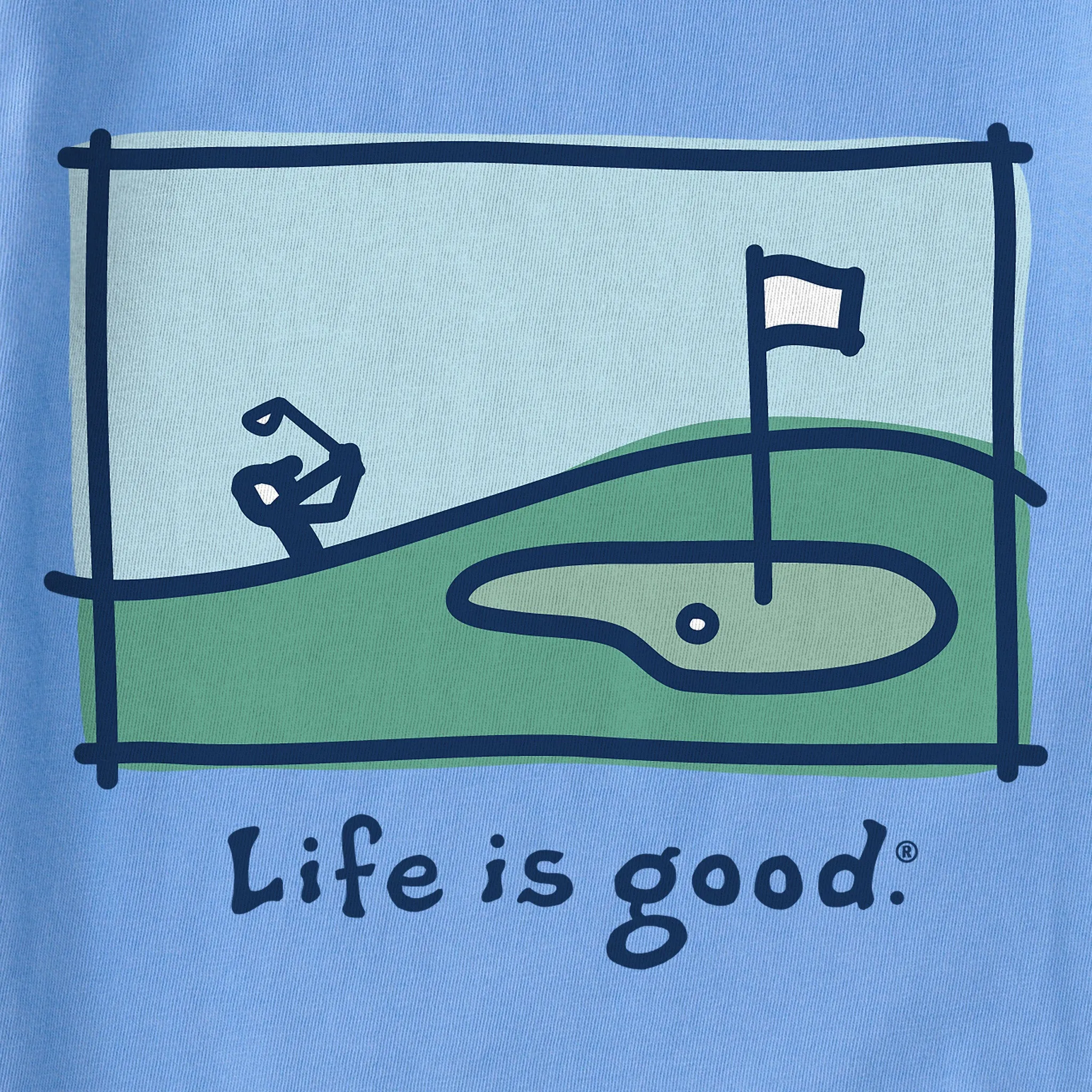 Women's Golf Vista Short Sleeve Crusher Tee Life is Good