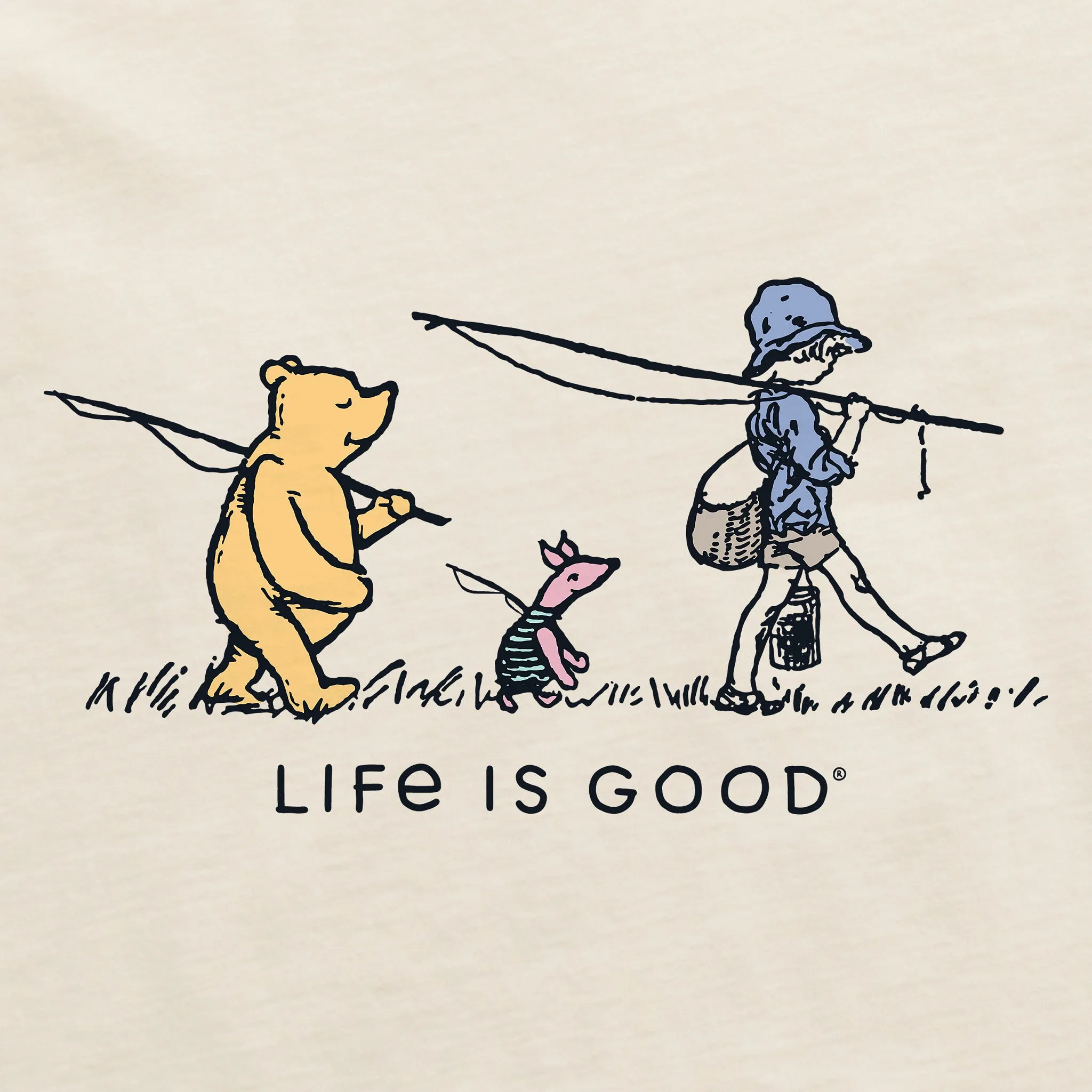 Women's Gone Fishin' Winnie Short Sleeve Crusher Tee Life is Good