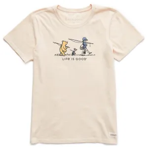 Women's Gone Fishin' Winnie Short Sleeve Crusher Tee Life is Good