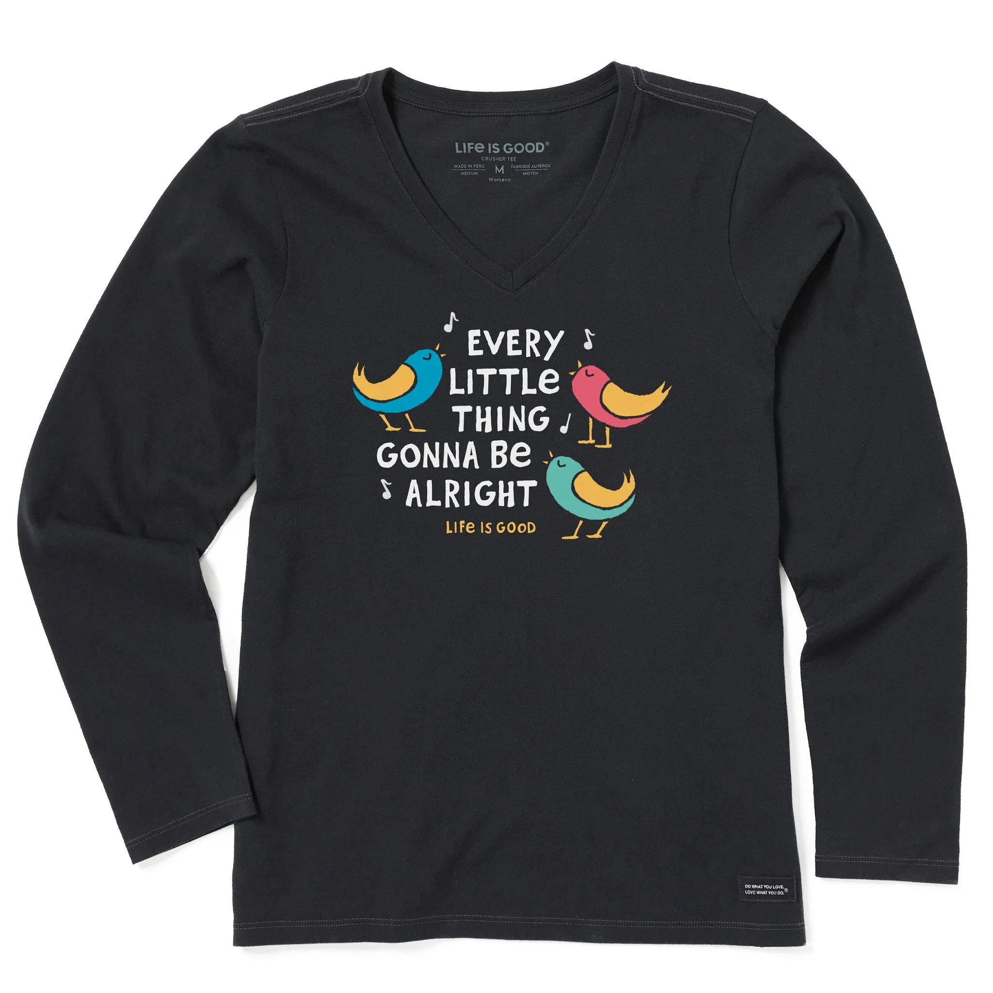 Women's Gonna Be Alright Long Sleeve Crusher Vee Life is Good