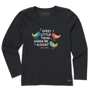 Women's Gonna Be Alright Long Sleeve Crusher Vee Life is Good