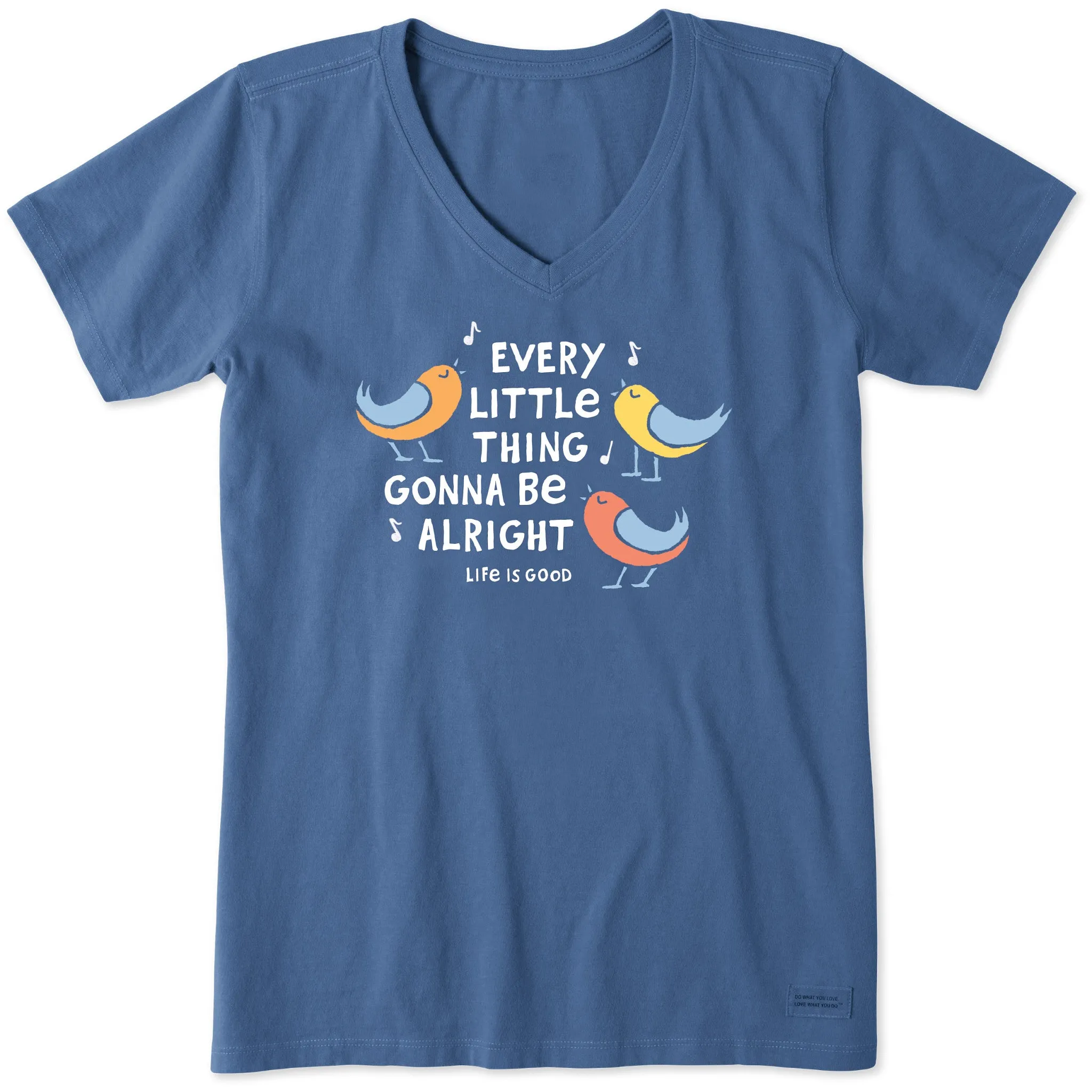 Women's Gonna Be Alright Short Sleeve Vee Life is Good
