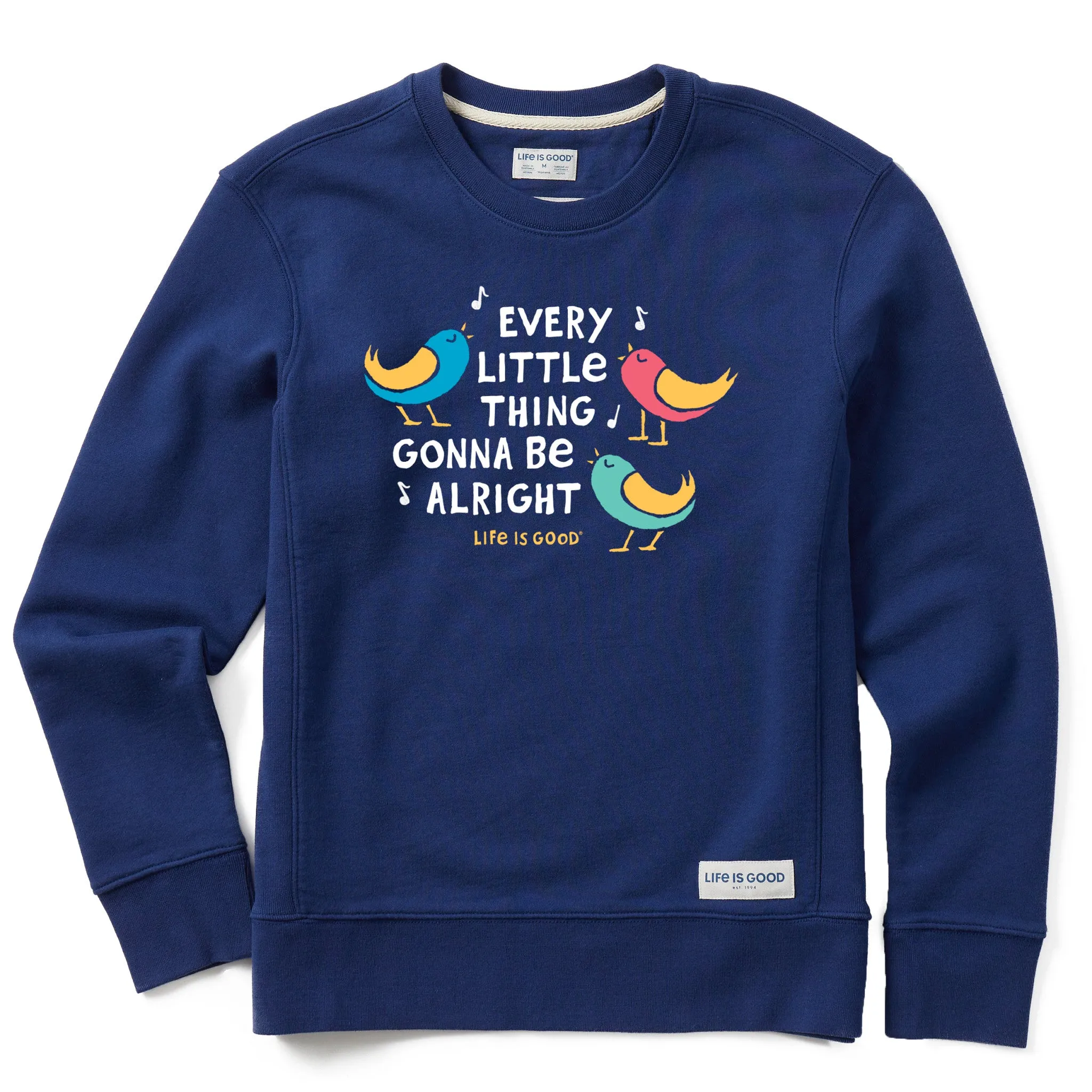 Women's Gonna Be Alright Simply True Fleece Crew Life is Good