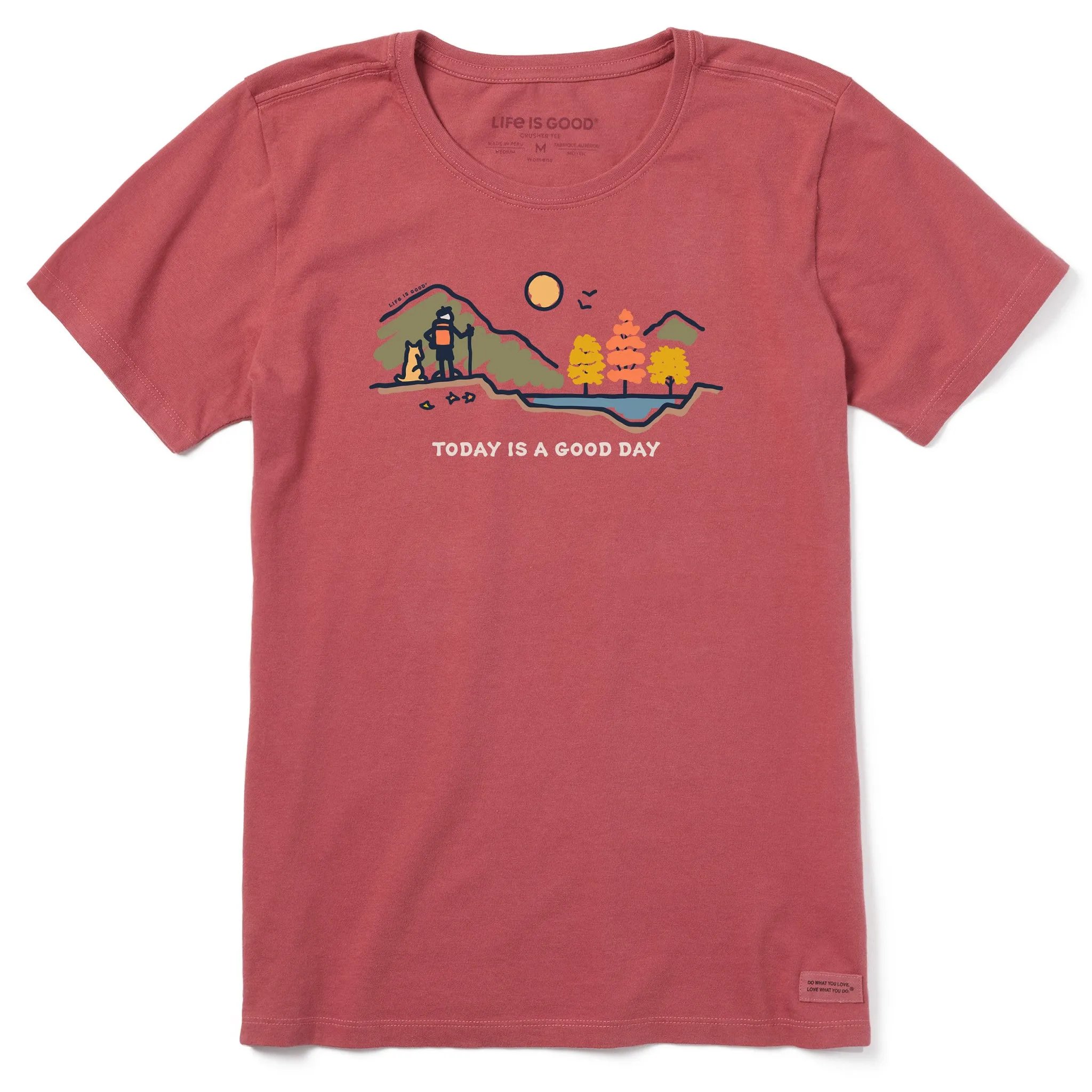 Women's Good Day Fall Vista Short Sleeve Crusher Tee Life is Good
