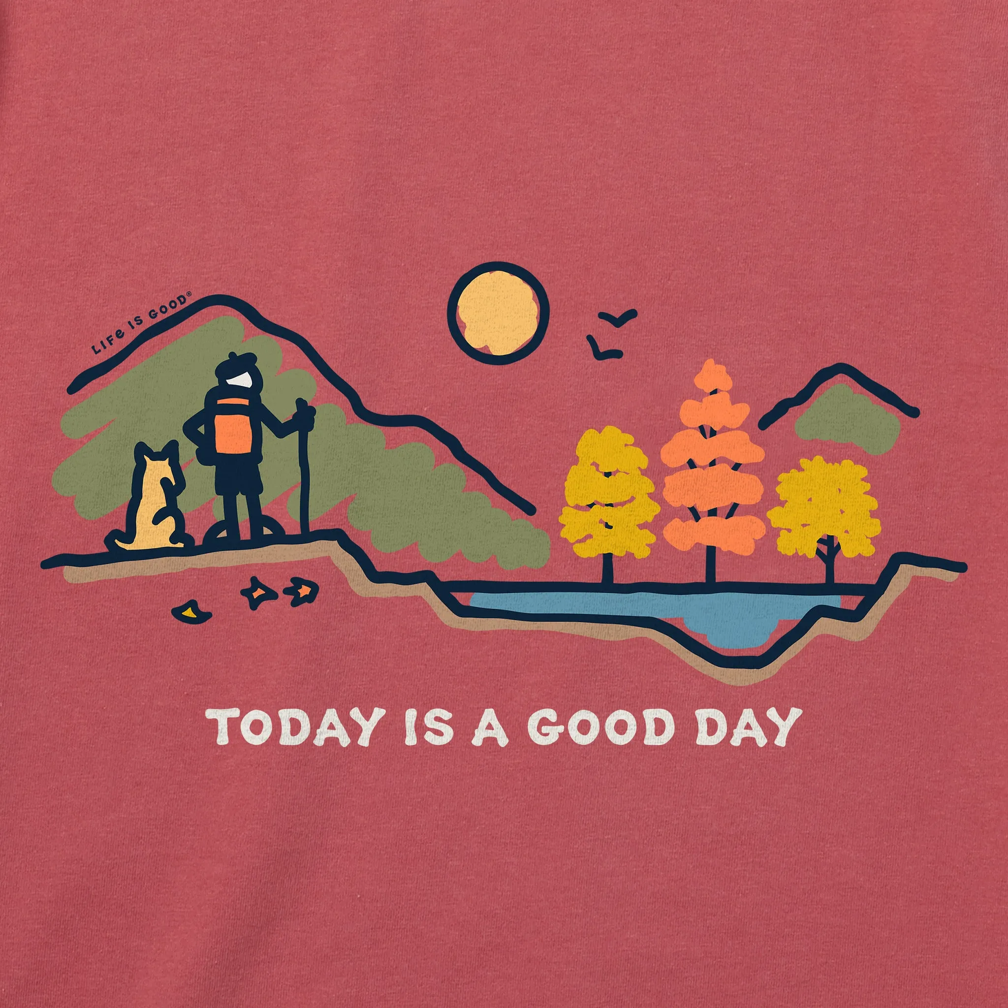 Women's Good Day Fall Vista Short Sleeve Crusher Tee Life is Good