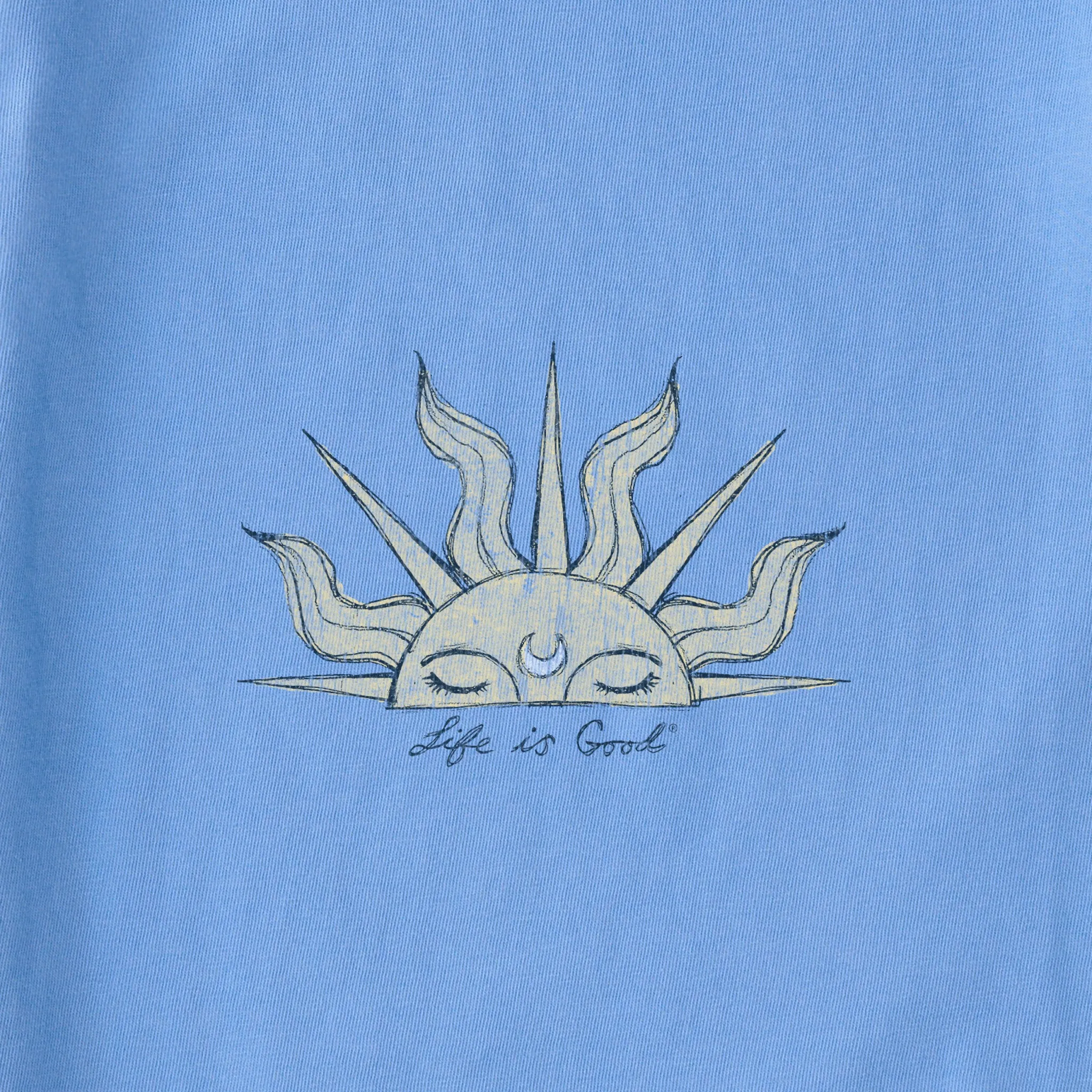 Women's Good Day Sunshine Ocean Short Sleeve Crusher Boxy Tee Life is Good