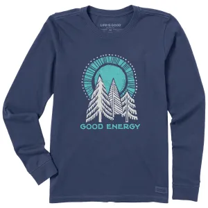 Women's Good Energy Trees Long Sleeve Crusher Tee Life is Good