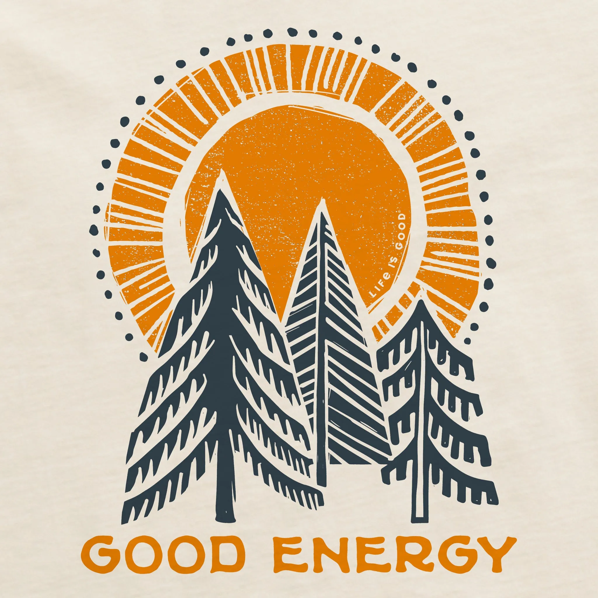 Women's Good Energy Trees Short Sleeve Crusher Boxy Tee Life is Good