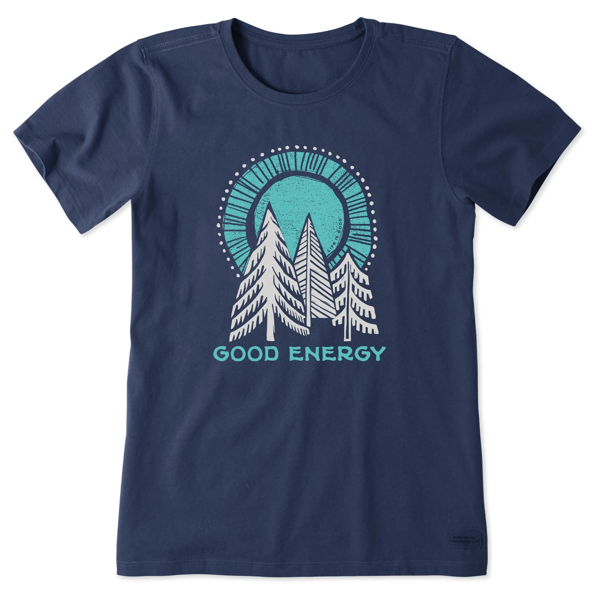 Women's Good Energy Trees Short Sleeve Crusher Tee Life is Good
