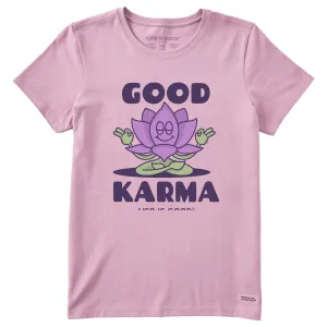 Women's Good Karma Lotus Short Sleeve Tee Life is Good