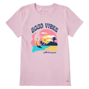 Women's Good Vibes Flamingo Short Sleeve Tee Life is Good